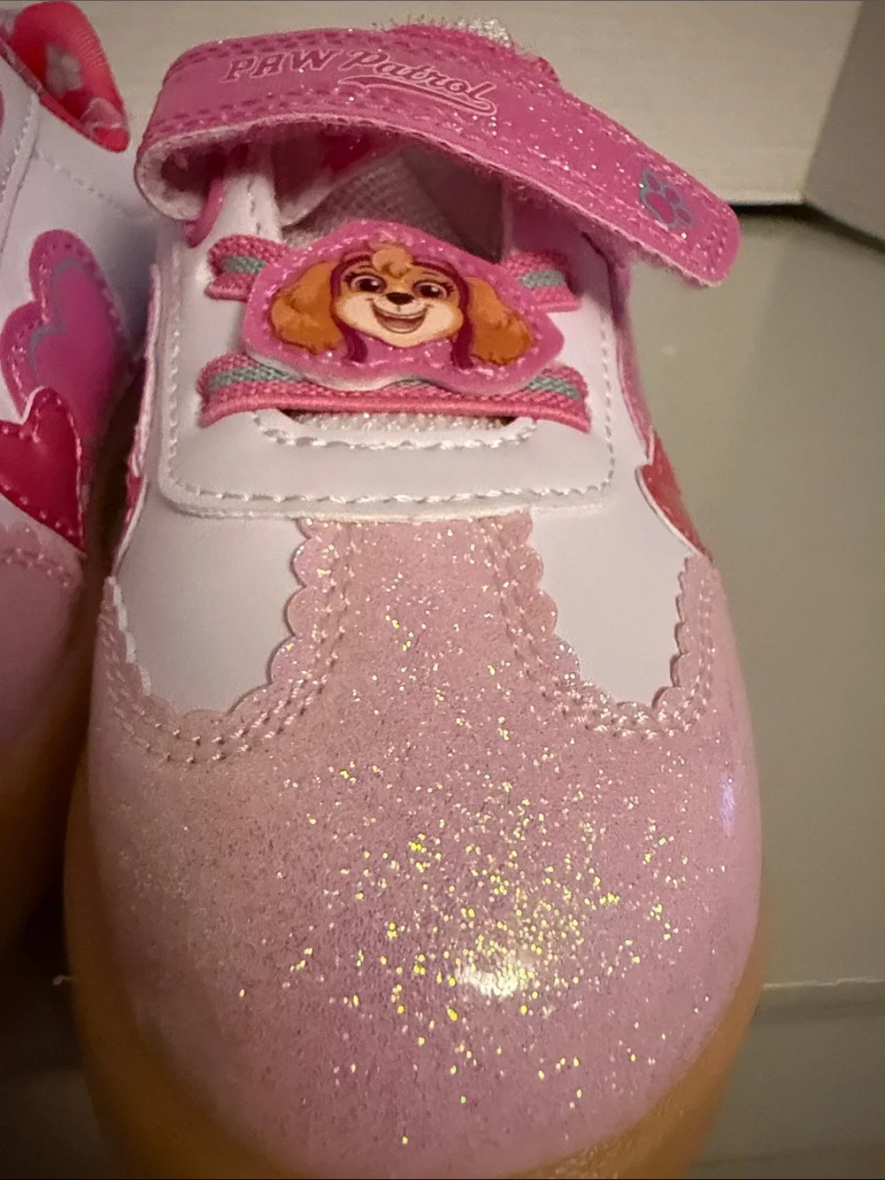 NEW! Paw Patrol Toddler Girls' Court Sneakers Size 12 Pink
